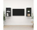 vidaXL Wall-mounted TV Cabinets 2 pcs Grey Engineered Wood