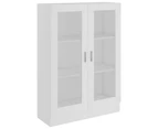 vidaXL Vitrine Cabinet White 82.5x30.5x115 cm Engineered Wood