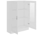 vidaXL Vitrine Cabinet White 82.5x30.5x115 cm Engineered Wood