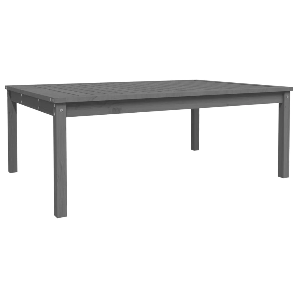 vidaXL Garden Table Grey 121x82.5x45 cm Solid Wood Pine