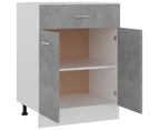 vidaXL Drawer Bottom Cabinet Concrete Grey 60x46x81.5 cm Engineered Wood