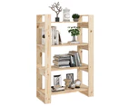 vidaXL Book Cabinet/Room Divider 80x35x125 cm Solid Wood Pine