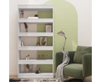 vidaXL Book Cabinet/Room Divider High Gloss White 80x30x166 cm Engineered Wood