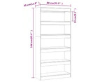 vidaXL Book Cabinet/Room Divider High Gloss White 80x30x166 cm Engineered Wood