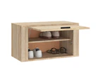 vidaXL Wall-mounted Shoe Cabinet Sonoma Oak 70x35x38 cm Engineered Wood