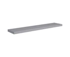 vidaXL Floating Wall Shelves 2 pcs Grey 120x23.5x3.8 cm MDF