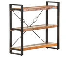 vidaXL 3-Tier Bookcase 90x30x80 cm Solid Reclaimed Wood