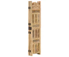 vidaXL Hand Carved 5-Panel Room Divider 200x165 cm Solid Mango Wood