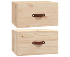 vidaXL Wall-mounted Bedside Cabinets 2 pcs 40x29.5x22 cm