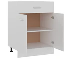 vidaXL Drawer Bottom Cabinet White 60x46x81.5 cm Engineered Wood