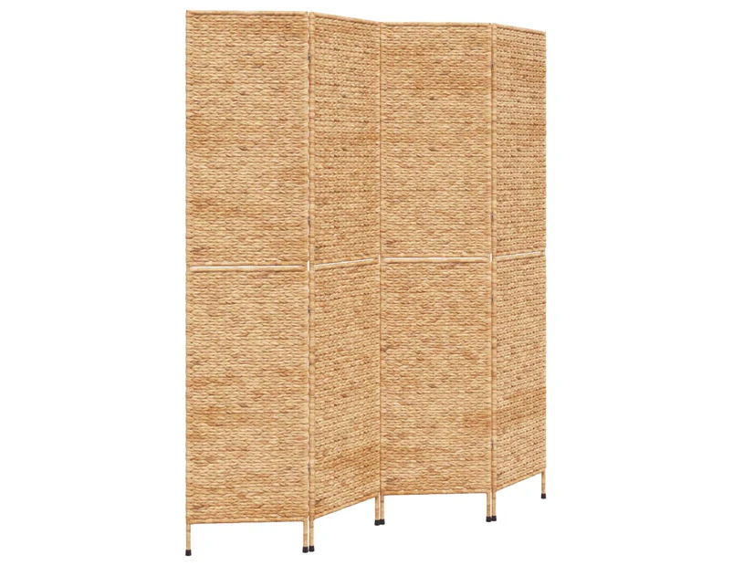 vidaXL Room Divider 4-Panel 163x180 cm Water Hyacinth