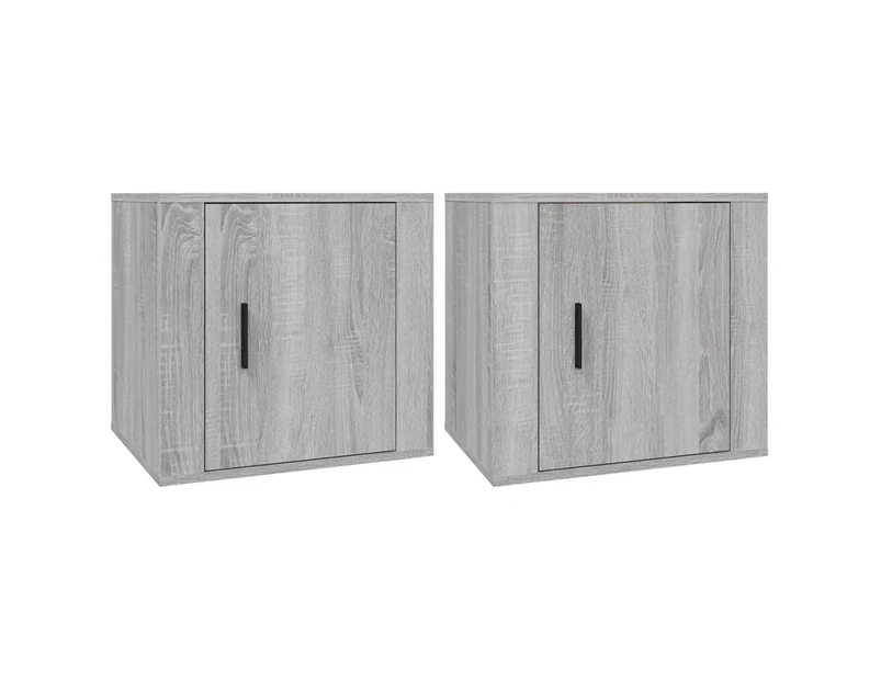 vidaXL Bedside Cabinets 2 pcs Grey Sonoma 50x39x47 cm