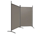 vidaXL 2-Panel Room Divider Anthracite 175x180 cm Fabric