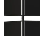 vidaXL 6-Panel Room Divider Black 300x220 cm Fabric