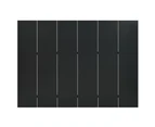 vidaXL 6-Panel Room Dividers 2 pcs Black 240x180 cm Steel