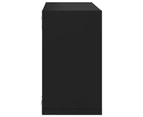 vidaXL Wall Cube Shelves 6 pcs Black 26x15x26 cm