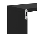 vidaXL Wall Cube Shelves 6 pcs Black 26x15x26 cm