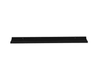 vidaXL Wall Shelves 2 pcs Black 115x9x3 cm