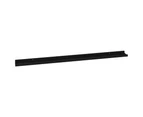 vidaXL Wall Shelves 2 pcs Black 115x9x3 cm