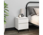 vidaXL Bedside Cabinet White 40x35x50 cm