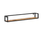 vidaXL Wall Shelves 2 pcs 120 cm Rough Mango Wood