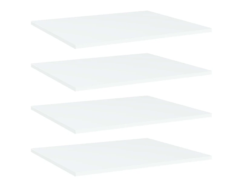 vidaXL Bookshelf Boards 4 pcs White 60x50x1.5 cm Engineered Wood