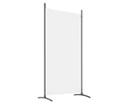 vidaXL 2-Panel Room Divider White 175x180 cm Fabric