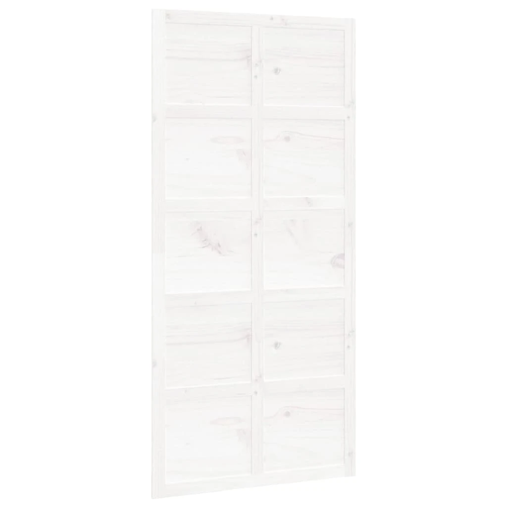 vidaXL Barn Door White 100x1.8x214 cm Solid Wood Pine