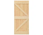 vidaXL Door 80x210 cm Solid Pine Wood