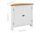 vidaXL Corner Cabinet 80x33.5x78 cm Solid Oak Wood