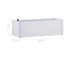 vidaXL Garden Raised Bed with Self Watering System White 100x43x33 cm