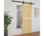 vidaXL Door 80x210 cm Solid Pine Wood