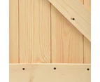 vidaXL Sliding Door with Hardware Set 100x210 cm Solid Pine Wood