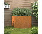 vidaXL Planter 62x47x46 cm Corten Steel