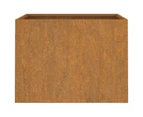 vidaXL Planter 62x47x46 cm Corten Steel