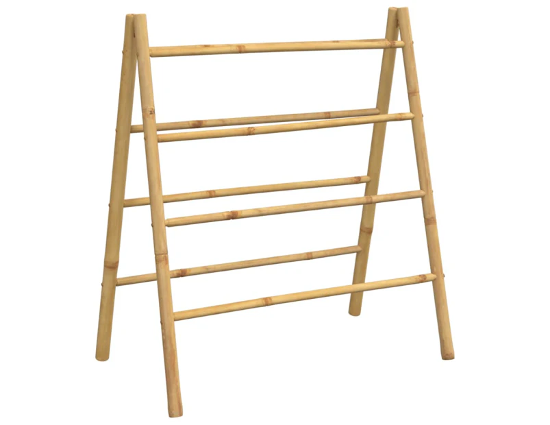 vidaXL Double Towel Ladder with 4 Rungs 90x50x100 cm Bamboo