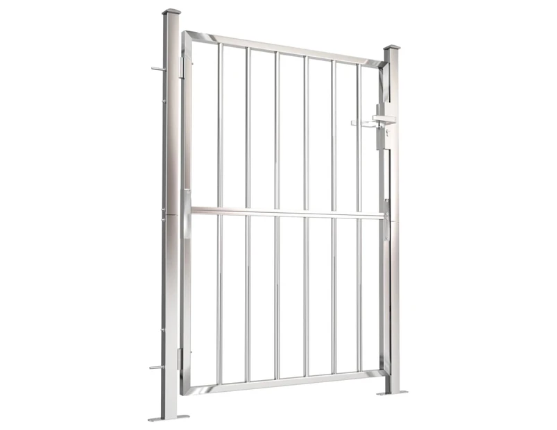 vidaXL Garden Gate 100x125 cm Stainless Steel