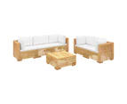 vidaXL 6 Piece Garden Lounge Set with Cushions Solid Wood Teak