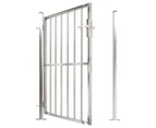 vidaXL Garden Gate 100x125 cm Stainless Steel