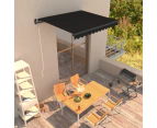 vidaXL Manual Retractable Awning 300x250 cm Anthracite