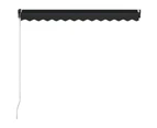 vidaXL Manual Retractable Awning 300x250 cm Anthracite