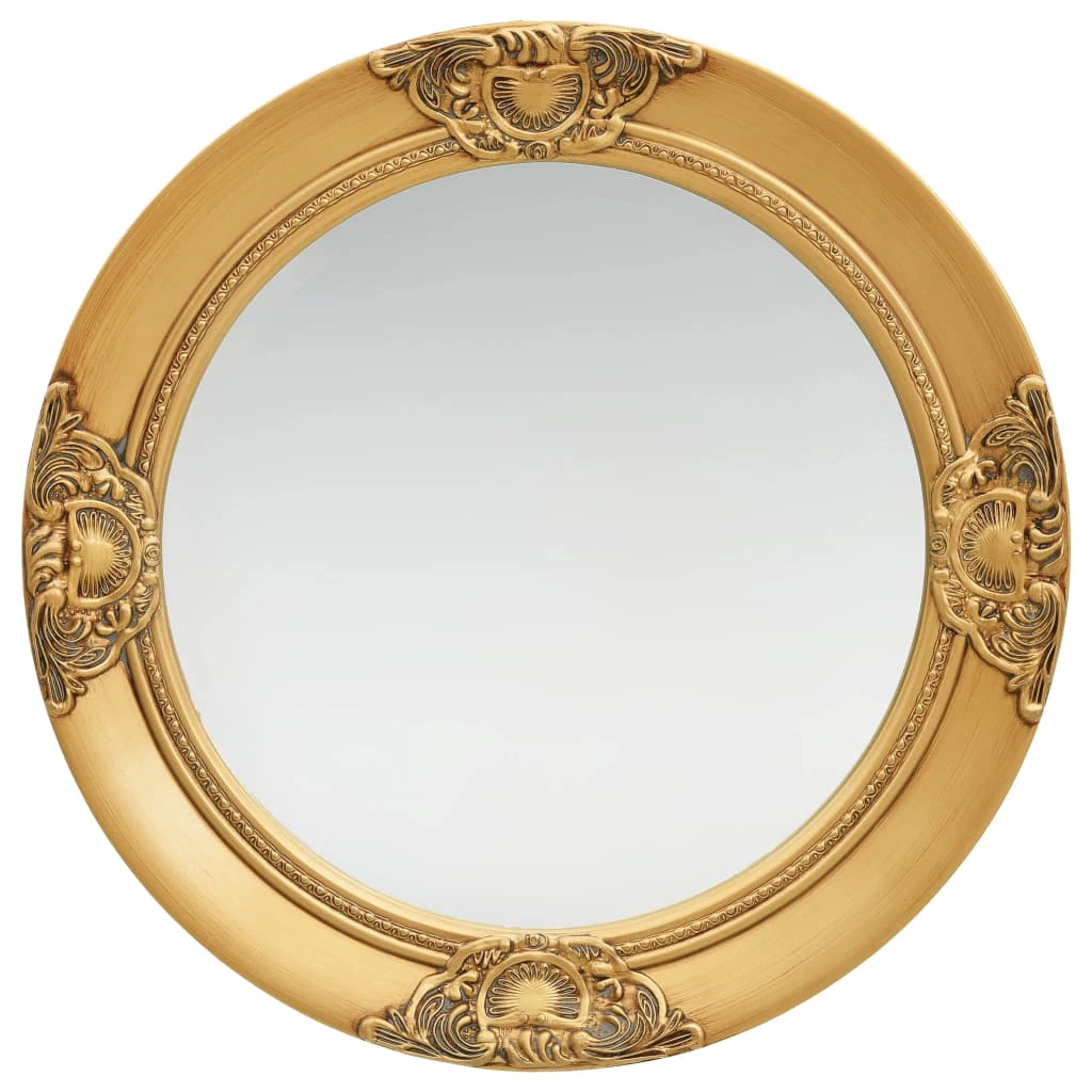 vidaXL Wall Mirror Baroque Style 50 cm Gold