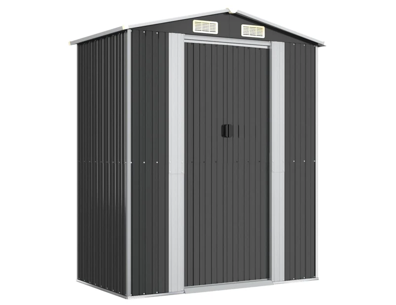 vidaXL Garden Shed Anthracite 192x108x223 cm Galvanised Steel