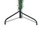 vidaXL Slim Artificial Half Christmas Tree with Stand Green 210 cm