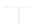 vidaXL Awning Post Set White 450x245 cm Iron