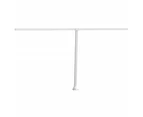 vidaXL Awning Post Set White 450x245 cm Iron