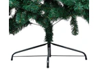 Artificial Half Pre-lit Christmas Tree with Stand Green 180 cm PVC