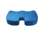 Coccyx Orthopedic Memory Foam Seat Cushion Car Office Seat Lumbar Pain Relief - Blue