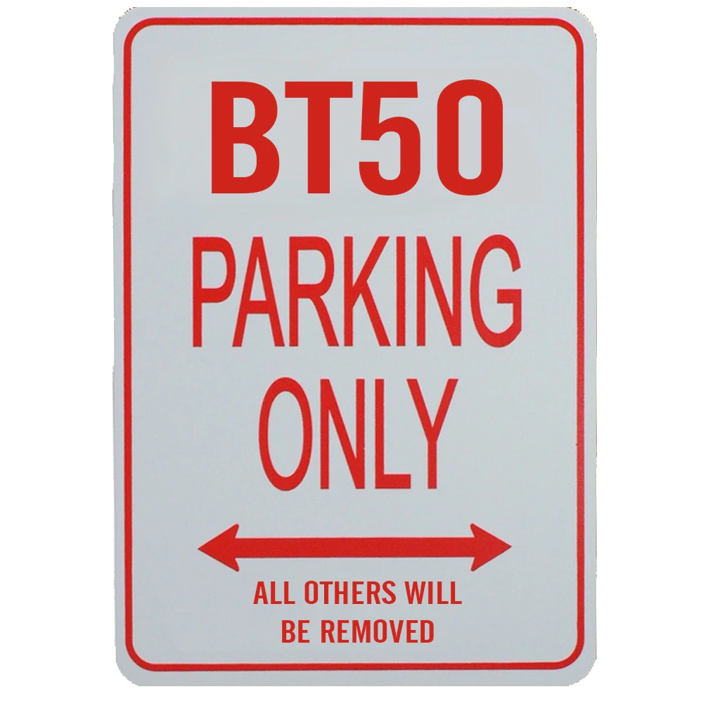 BT50 PARKING ONLY - Miniature Fun Parking Sign