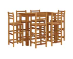 7 Piece Garden Bar Set Solid Wood Acacia